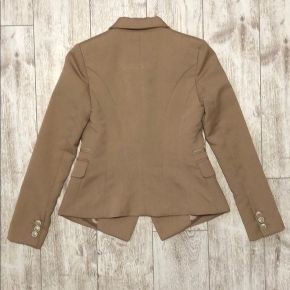 Roem camel tan peak lapel blazer jacket suit S - Picture 6 of 6